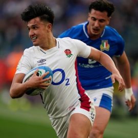 Marcus Smith Playing for England Against Italy in the 2022 Six Nations