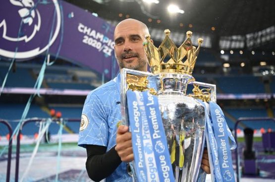 Manchester City manager Pep Guardiola Has Won 5 Premier League Titles