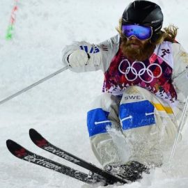 Skier at Olympics