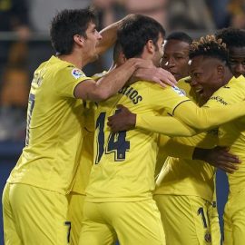 Villarreal Celebrate After Goal