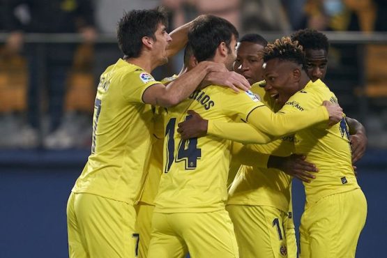 Villarreal Celebrate After Goal
