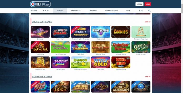 betuk.com casino games