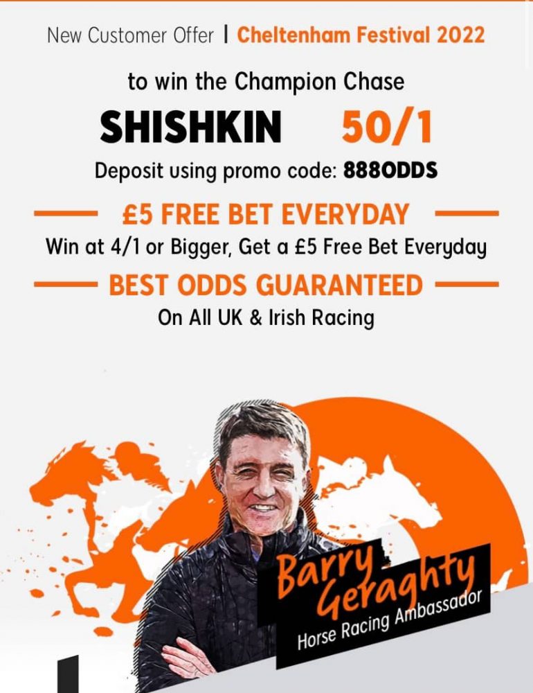 best bookmaker to bet on Shishkin in the Champion Chase at Cheltenham