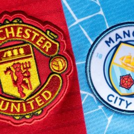 Manchester United and Manchester City Badges