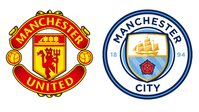 Manchester United and Manchester City Logos