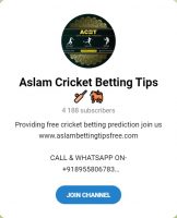 Aslam Cricket Betting telegram