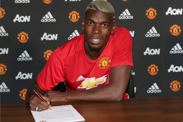 Paul Pogba sign contract Manchester United
