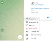 telegram notification settings