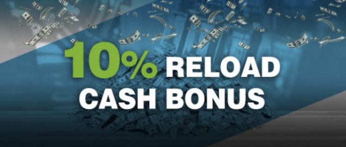 Jazz Sports 10% Cash Reload Bonus 