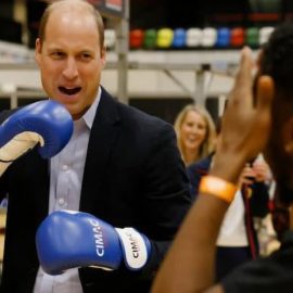 Prince William Shows Boxing Skills