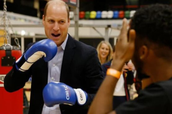 Prince William Shows Boxing Skills