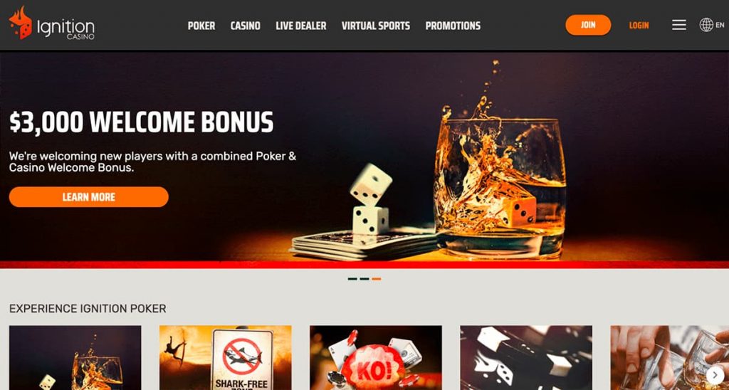 2021 Ignition Casino Review Home Page 0