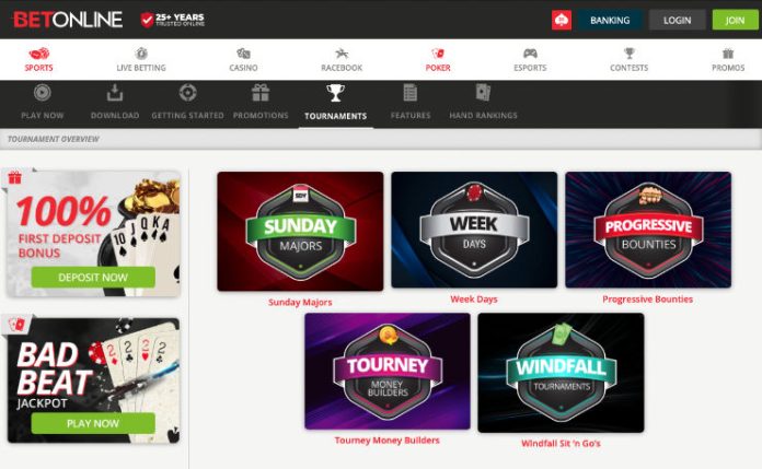 BetOnline Poker Tournaments Online