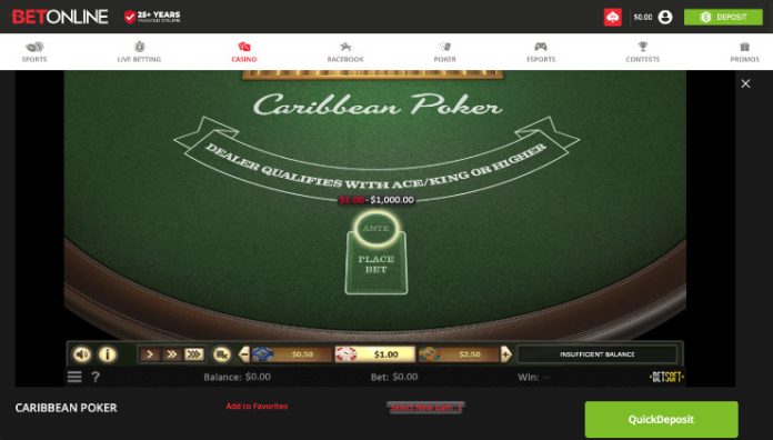 Casino Poker at BetOnline