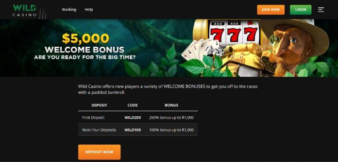 Wild Casino deposit bonus