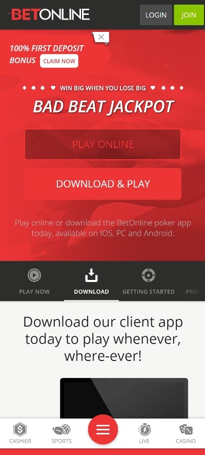 betonline casino app for real money