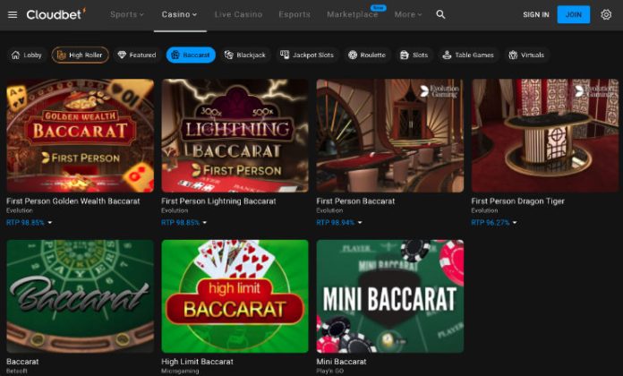 New Casinos in Sweden - Cloudbet Casino Baccarat Variants