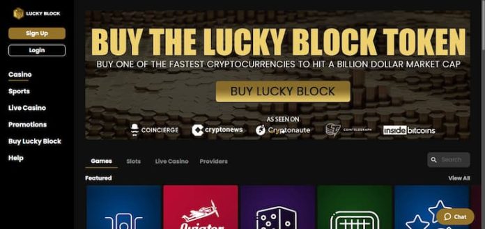Lucky Block Home Page