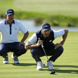 Brooks Kopeka and Dustin Johnson Ryder Cup Golf