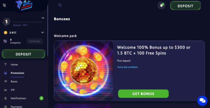 Casino Welcome Bonus at 7Bit 
