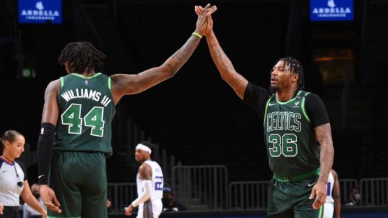 Robert Williams Marcus Smart GettyImages 1231818101