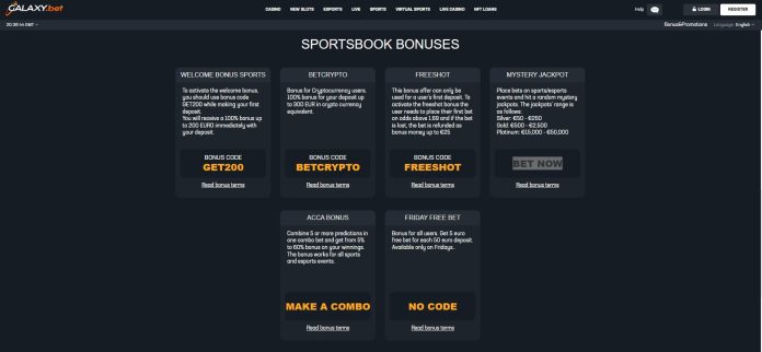 galaxy bet sportsbook promo code