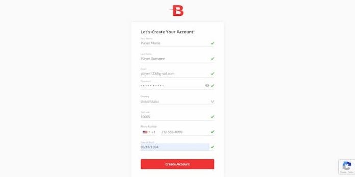 Step 2 Register a BetOnline Account 