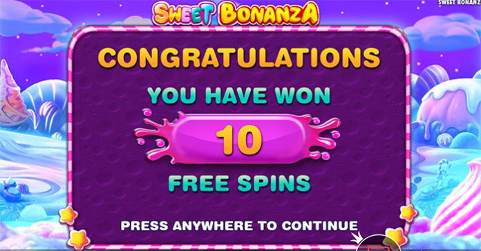 Sweet Bonanza slot free spins award