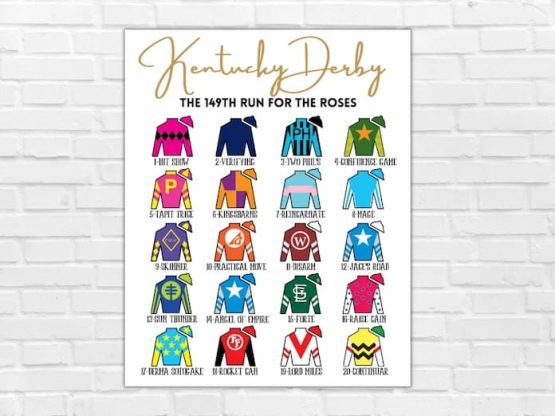 Kentucky Derby silks