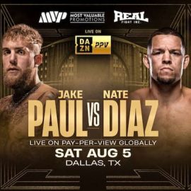 Jake Paul vs Nate Diaz Fight Poster 1
