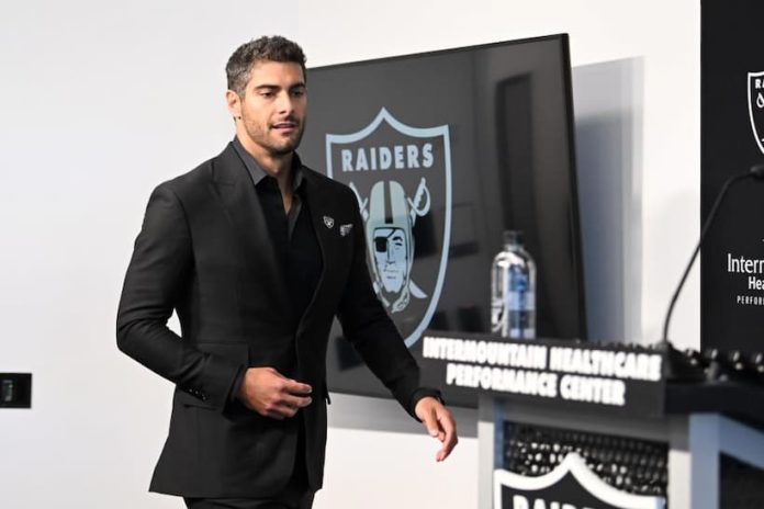 Jimmy Garoppolo Raiders pic