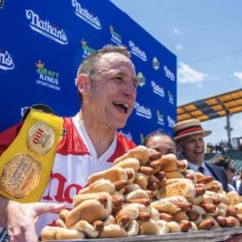 Joey Chestnut Nathans Hot Dog Eating Contest Records Results
