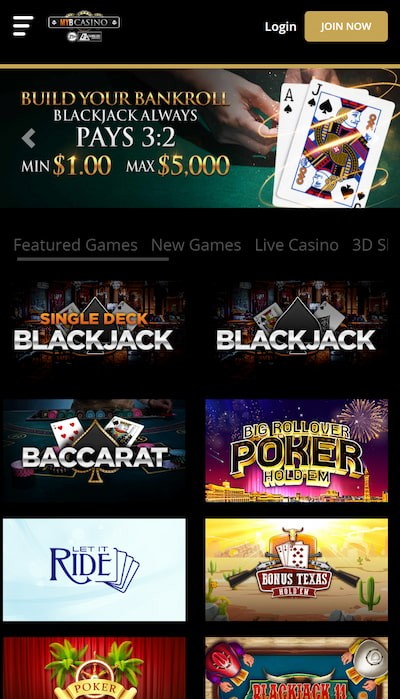 MyB blackjack casino app