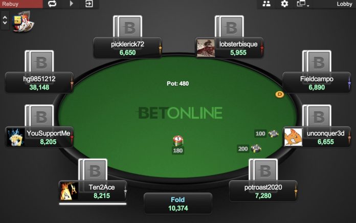 betonline poker table 1