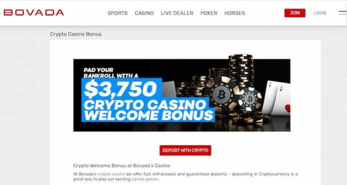 Bovada Crypto Casino Bonus