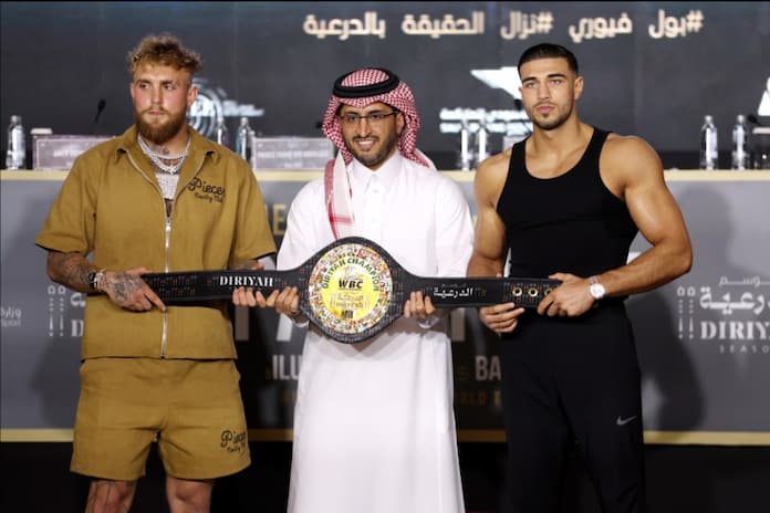 The Diriyah Champion belt was on the line for Jake Paul vs Tommy Fury