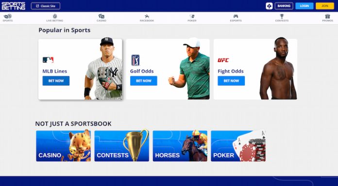 Sportsbetting.ag sports homepage