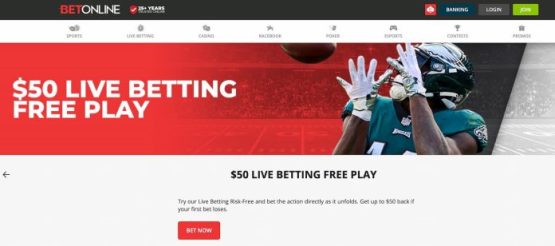 betonline live betting promotion