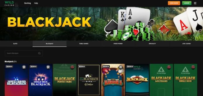 wild casino online blackjack