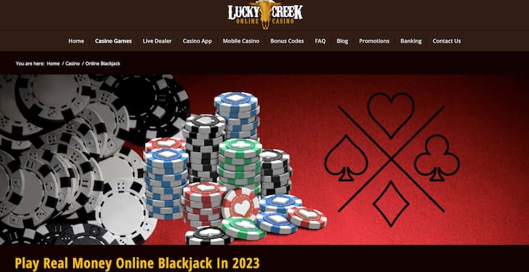 lucky creek - online live blackjack