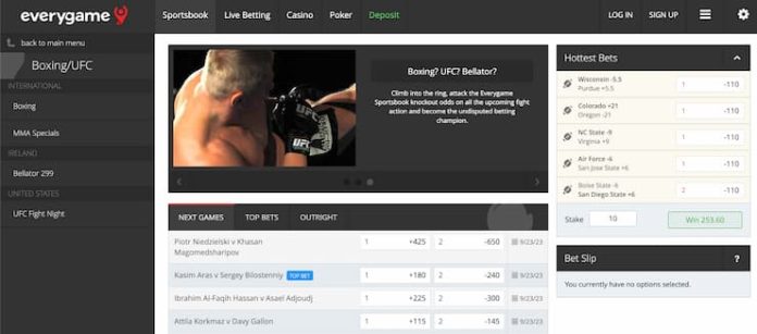 everygame ufc betting lines