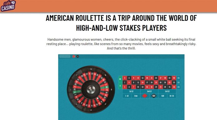 cafe casino american roulette