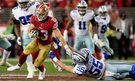 Christian McCaffrey 49ers vs. Cowboys pic