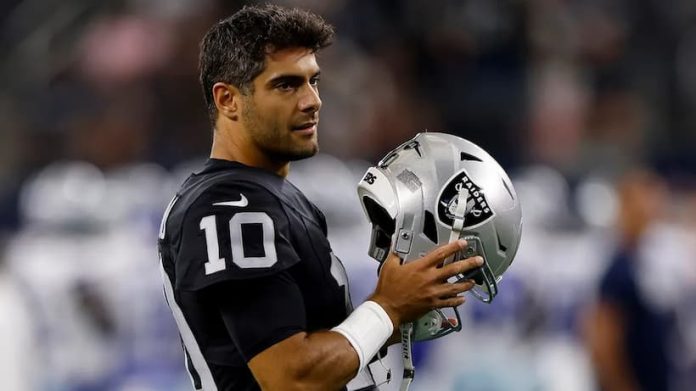 Jimmy Garoppolo Did Not Practice On Wednesday For Las Vegas