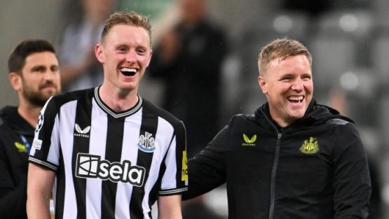 Newcastle United Celebrate After PSG Win