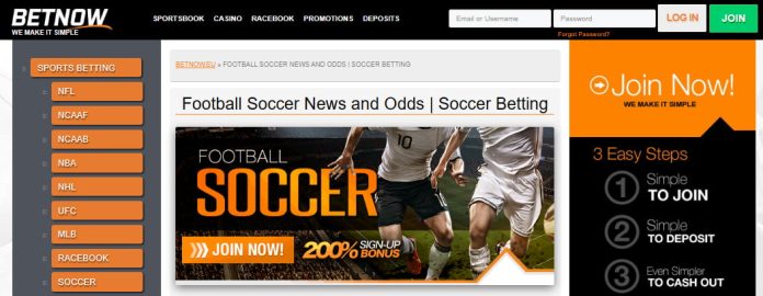 Soccer Betting betnow soccer offer