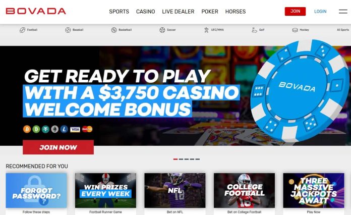 New Hampshire Online Gambling bovada homepage