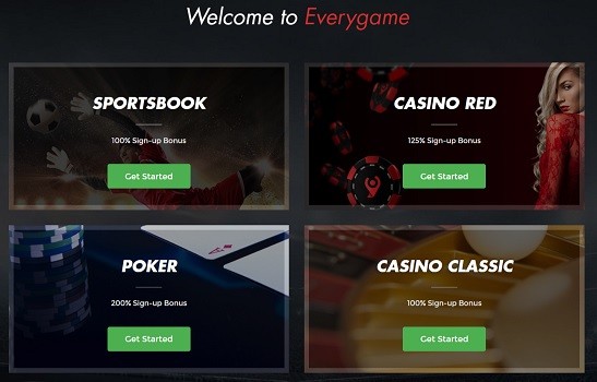 New Hampshire Online Gambling everygame homepage