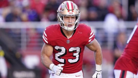 49ers' Christian McCaffrey credits his o-line after career-high