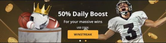 BetWhale 50% boost promotion
